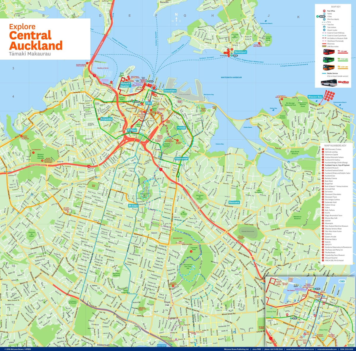 Auckland نقشه نیوزیلند