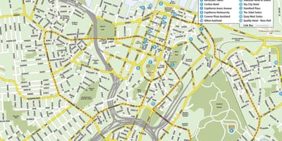 اوکلند نیوزیلند نقشه