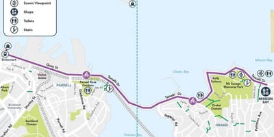صورتی cycleway Auckland نقشه